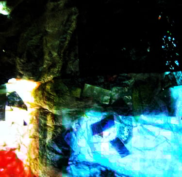 Dark blue abstract photo stock from recycled plastic