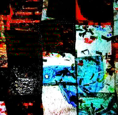 Abstract recycled plastic photo stock from recycled plastic sewing