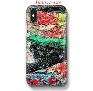 Abstract texture recycle plastic on phone cover print