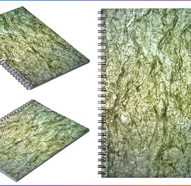 Notebook image cover print from plain texture of recycle plastic image