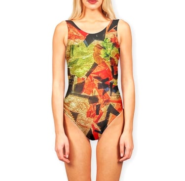 Recycle plastic motif for swimsuits print