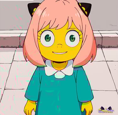 Anya Forger Crossover The Simpsons 
