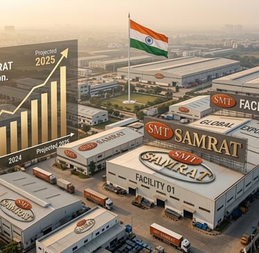 Samrat Machine Tools Illustration Plant area view photo. AI