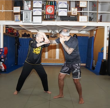 Combat Cuentada défense sur couteau
