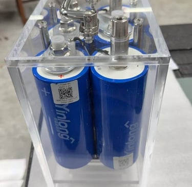 detail of LTO cylindrical battery cells