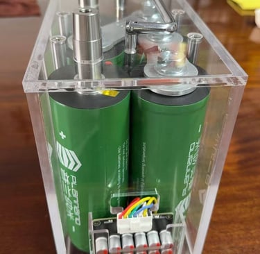 detail of LTO cylindrical battery cells