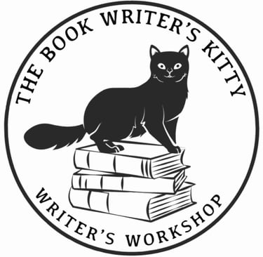 The Book Writer's Kitty Logo for Writer's Workshop