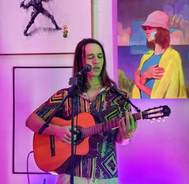 foto de LEVIRT en una presentación con sesiones nomadas en espacio tolsá