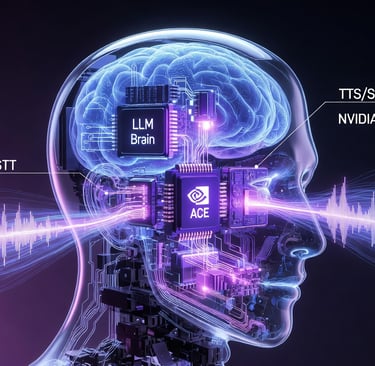 Concept ROI : Mascotte IA active à 3h30 du matin traitant des flux financiers mondiaux sur une inter