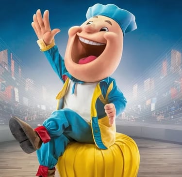alt="Mascotte professionnelle pour entreprises et corporations - CCA Studio"