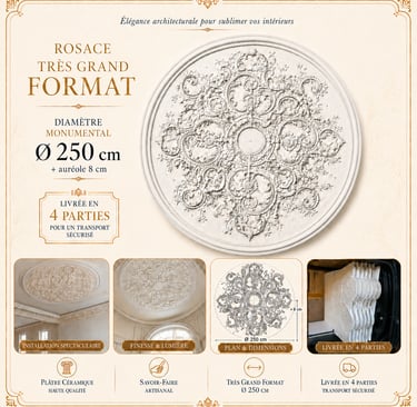 Rosace 250 cm + 8 cm