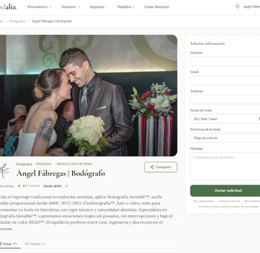 Fotógrafo Bodas Barcelona