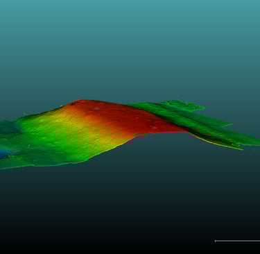 Žvyro krūvos tūrio skaičiavimas dronu