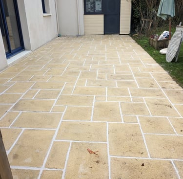 Terrasse en carrelage