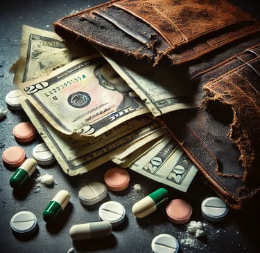 Addiction financial toll