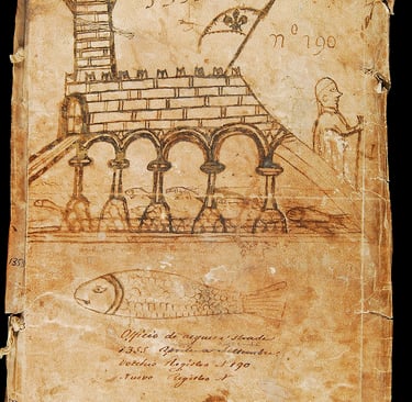Cover of one of the registers from the Fango Office from 1355.