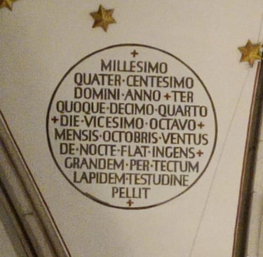 Inscription in Cologne Cathedral