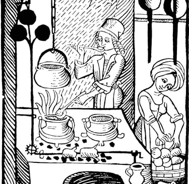 A pre-modern kitchen
