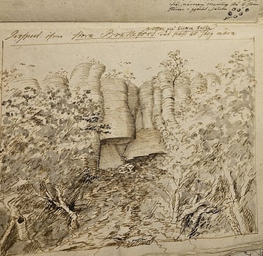  Landscape sketch by Carl Gustav Gottfried Hilfeling, 1788 or 1790.