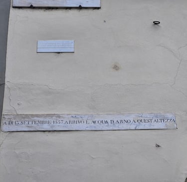 Plaques in Piazza di Santa Croce, Florence