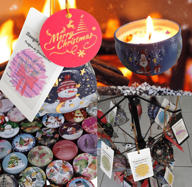 Scented candle collection low price, individual size