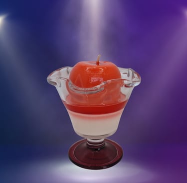 gourmet and scented candle; strawberry melba; perfume from Grasse France; fantasy collection