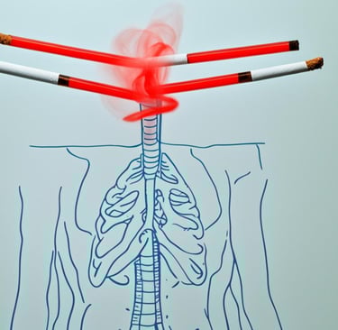 a drawing of a human skeleton with cigarettes and cigarettes