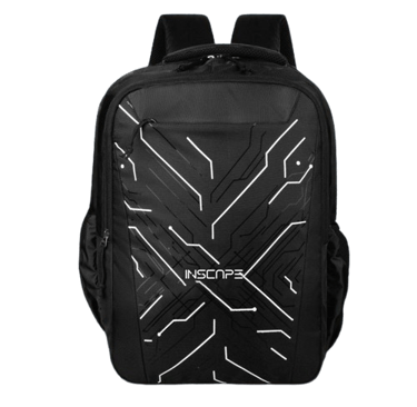 a school bags with unique design print on it