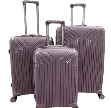 three piece set of luggage suitcases also called hard luggage