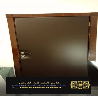 عزل الصوت ابواب خشب