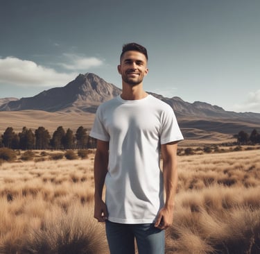 man standing near balcony