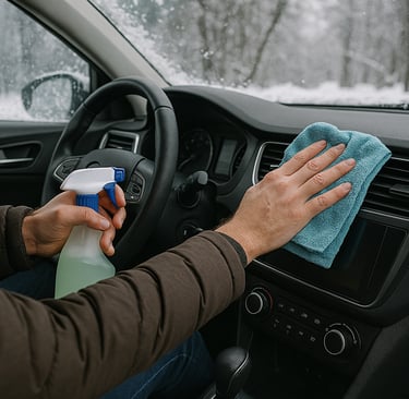 nettoyer sa voiture en hiver à Nantes