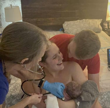 New Mother and Family