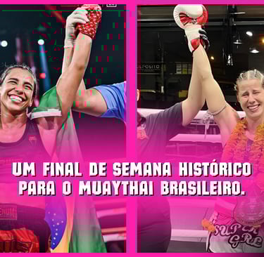 Muaythai feminino brasileiro no outubro rosa