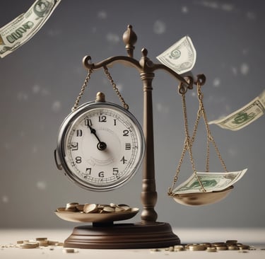 A confident entrepreneur presenting a growth chart in a modern office