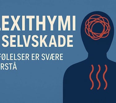 Illustration af alexithymi og indre uro.