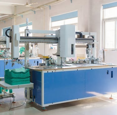 round corner overlocking machine