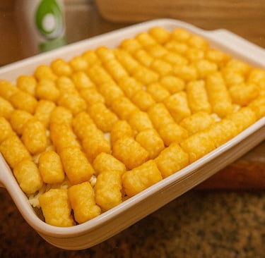 Hatch Chile Tater Tot Casserole