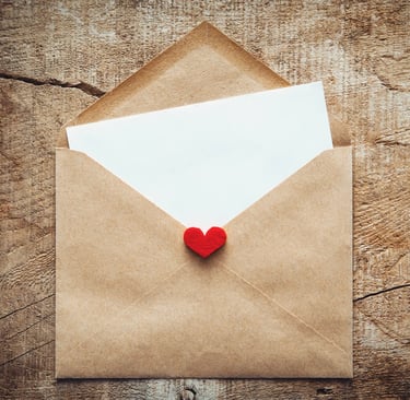 Carta de amor de un novio a su pareja.