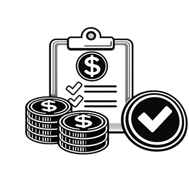 Icon representing competitive compensation