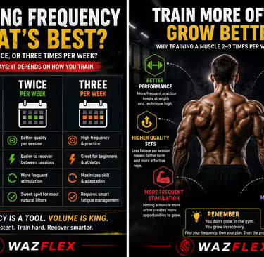 how often should you train each muscle per week : wazflex exclusive