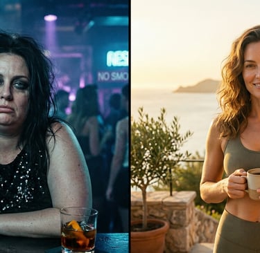 baddie vs good woman with healthy habits