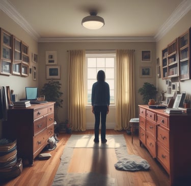 photo of white staircase