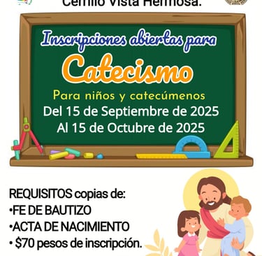 Inscripción al siguiente nivel de Catecismo.