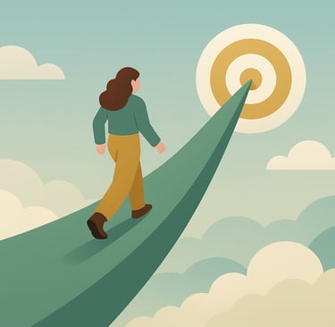 Visual metaphor for career coaching, job search help, and resume editing