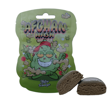 Un sachet avec de la résine (AFGHAN HASH)