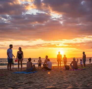 beach sunset