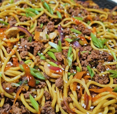 nouilles sautées boeuf