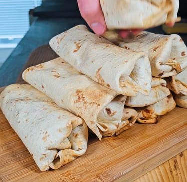 burrito poulet ail parmesan diete