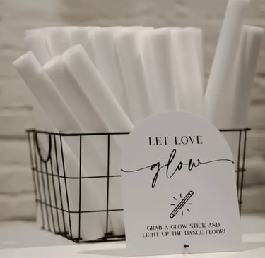 a basket of paper towels and a sign that says let's love flow